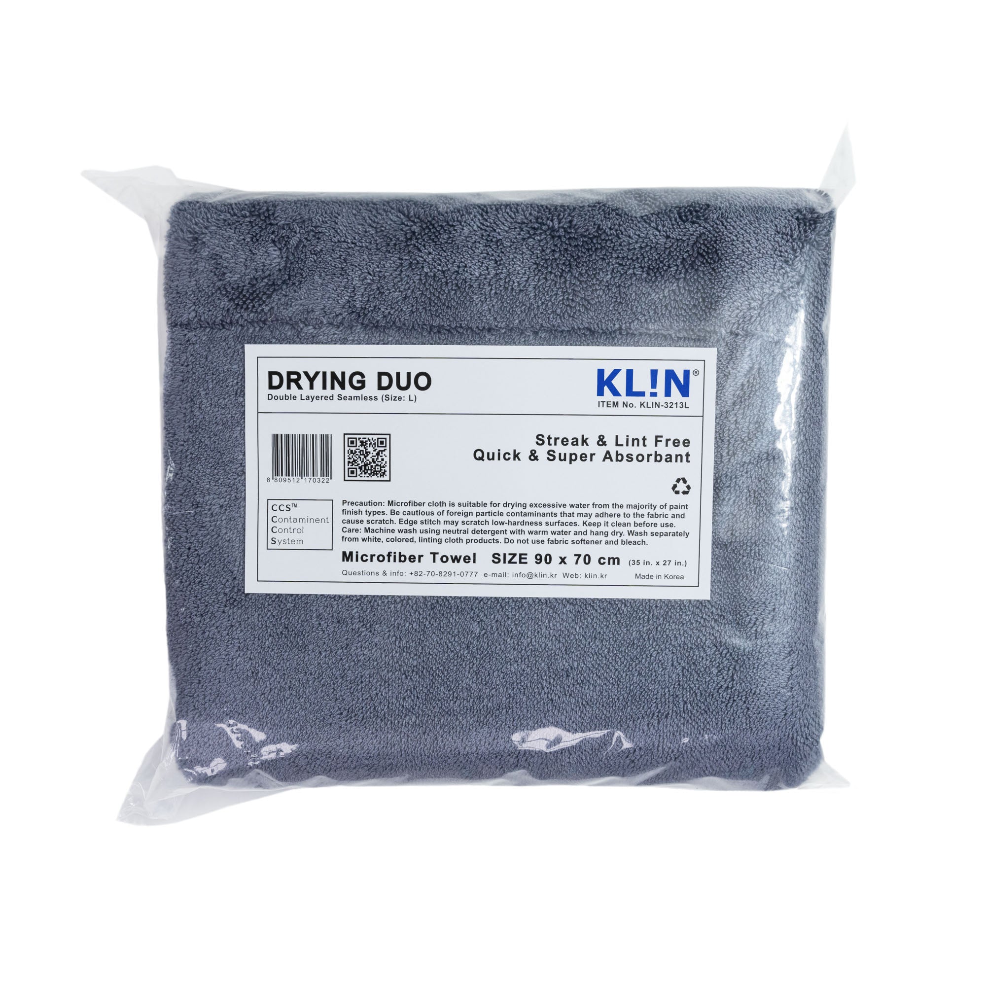 KLiN Drying Duo - Large Drying Towel