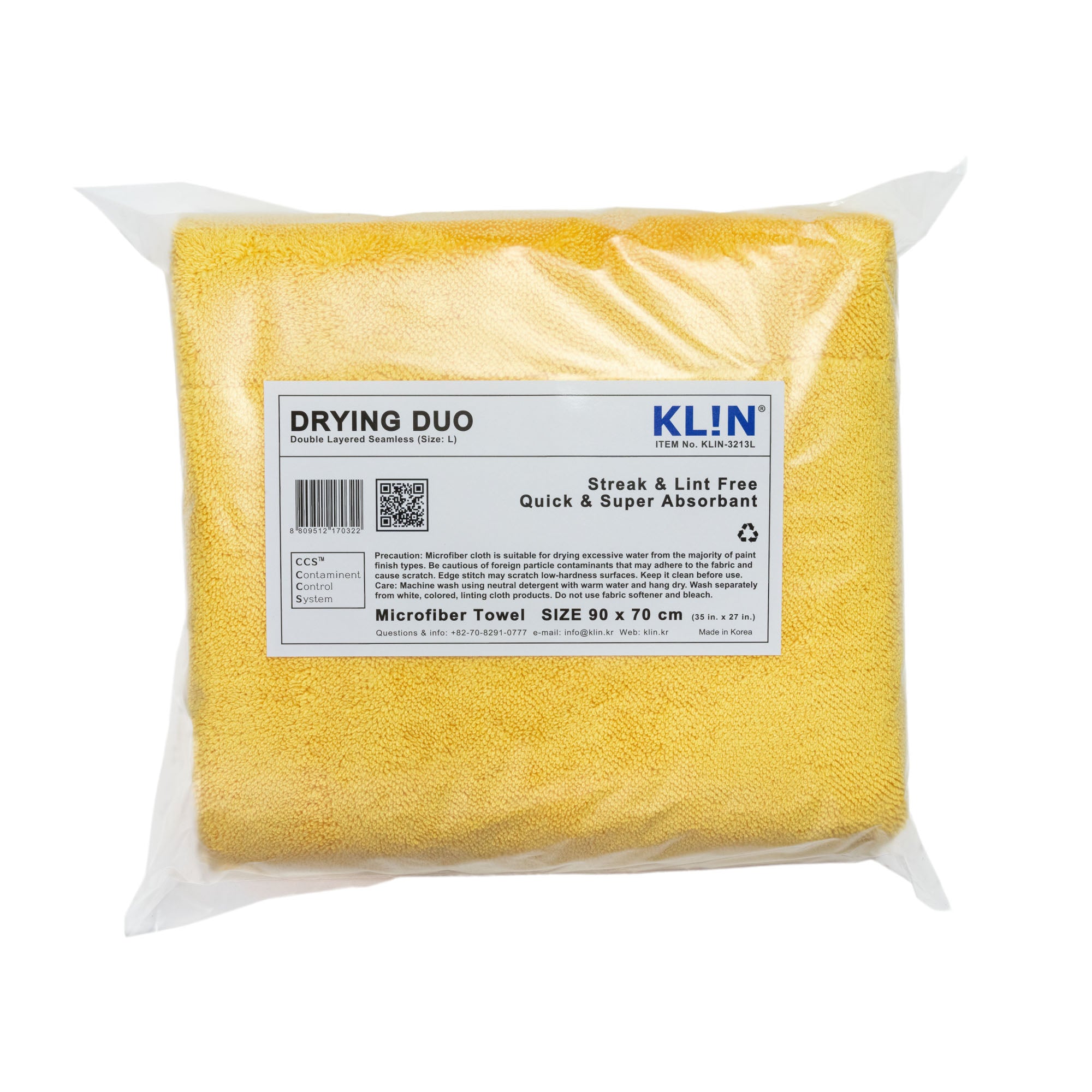 KLiN Drying Duo - Large Drying Towel